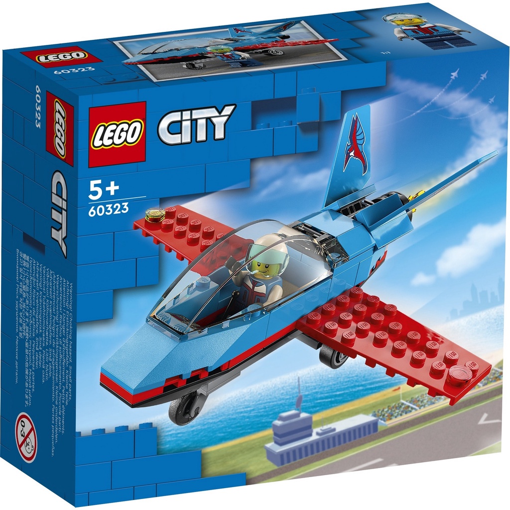 [Mã LEGOSPT10 giảm 10% đơn 999K] LEGO City 60323 Máy bay biểu diễn (59 chi tiết)