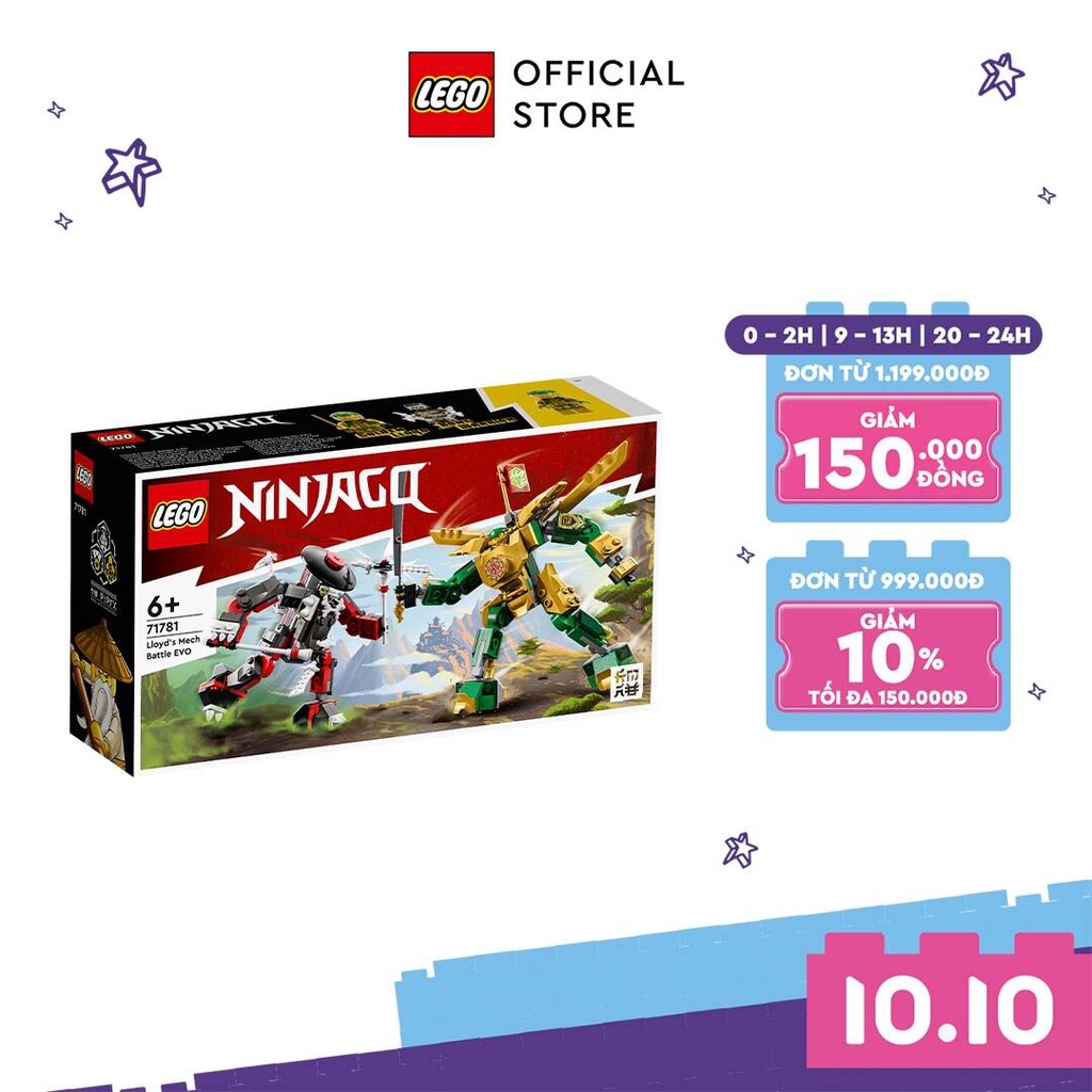 [Mã LIFEMC06CBAU giảm 50k đơn 350k] LEGO Ninjago 71781 Chiến Giáp Tiến Hóa Của Lloyd (223 Chi Tiết)