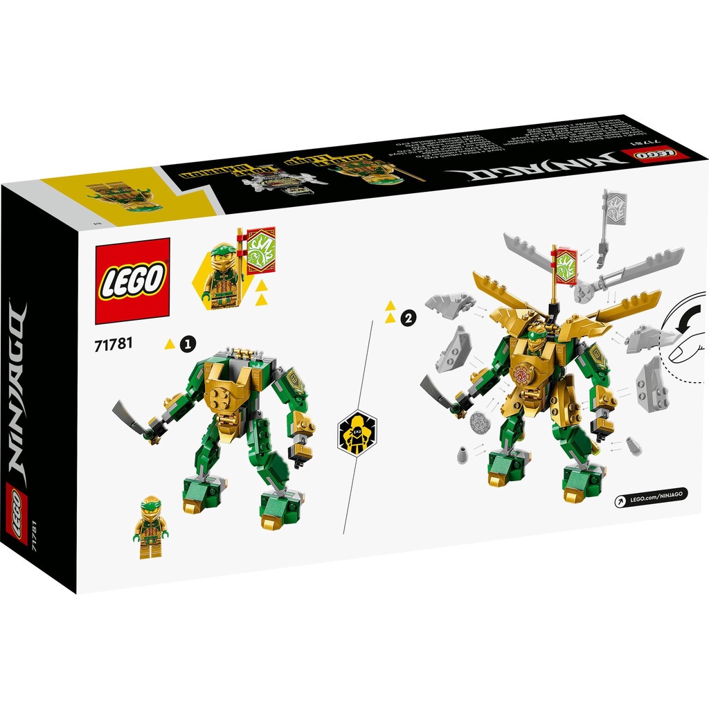 [Mã LIFEMC06CBAU giảm 50k đơn 350k] LEGO Ninjago 71781 Chiến Giáp Tiến Hóa Của Lloyd (223 Chi Tiết)