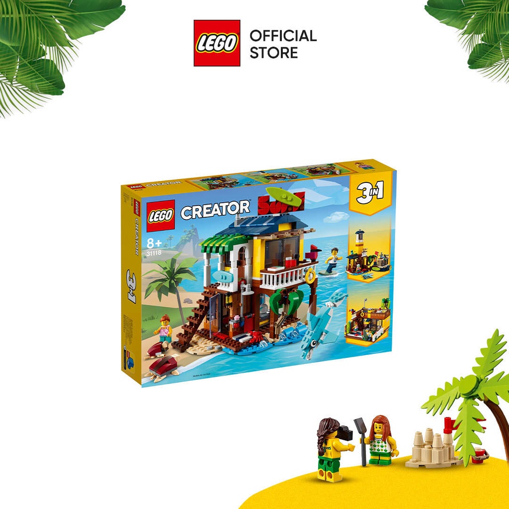 LEGO CREATOR 3in1 31118 Nhà Lướt Sóng Bãi Biển ( 564 Chi tiết)