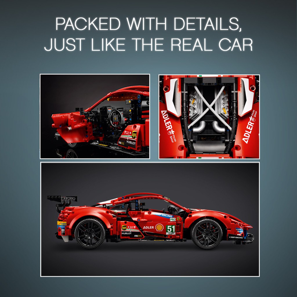 LEGO TECHNIC 42125 Siêu Xe Ferrari 488 GTE