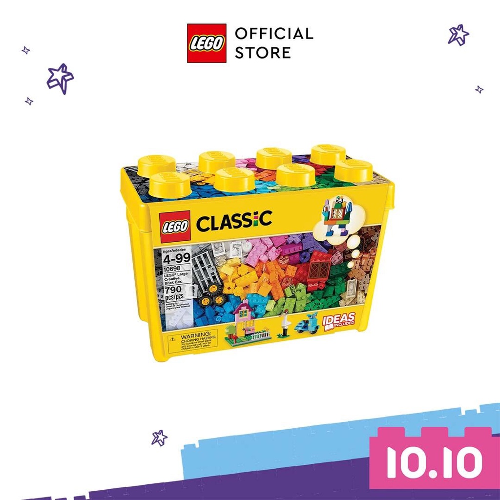 LEGO CLASSIC 10698 Thùng Gạch Lớn Classic Sáng Tạo ( 790 Chi tiết) Đồ chơi lắp ráp sáng tạo