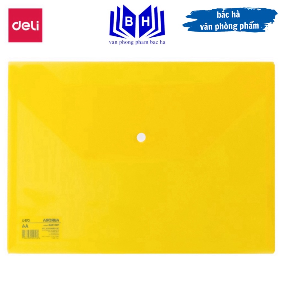 combo 12 chiếc Túi cúc trong/ Túi Clear Bag/ Túi My Clear/ Túi cúc khổ A/ Túi giấy tờ A4 Deli