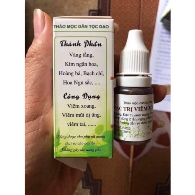 Viêm Xoang Viêm Mũi Dị Ứng, Viêm Tai Giữa Trần Kim Huyền 10Ml Hàng Chính Hãng