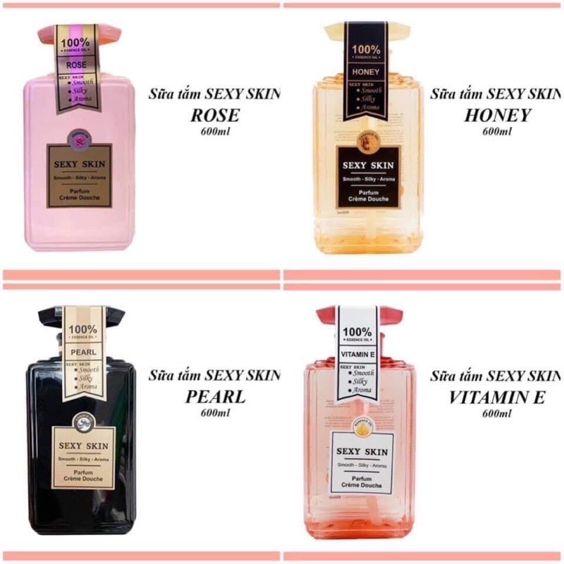 Sữa Tắm Nước Hoa Sexy Skin 600ml Của Pháp.