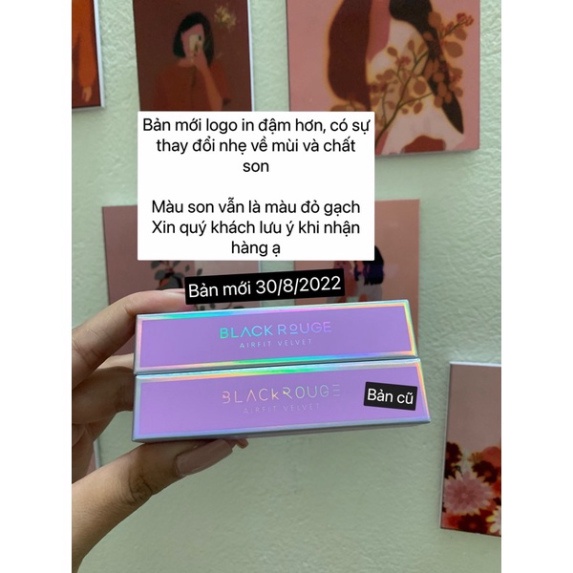 Son Black Rouge A12 màu đỏ gạch ver 2 nắp tím CT96