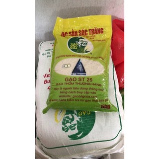 ST25 Ông Cua - lúa thường (ST25 Gạo Ông Cua chính hãng túi 5kg)