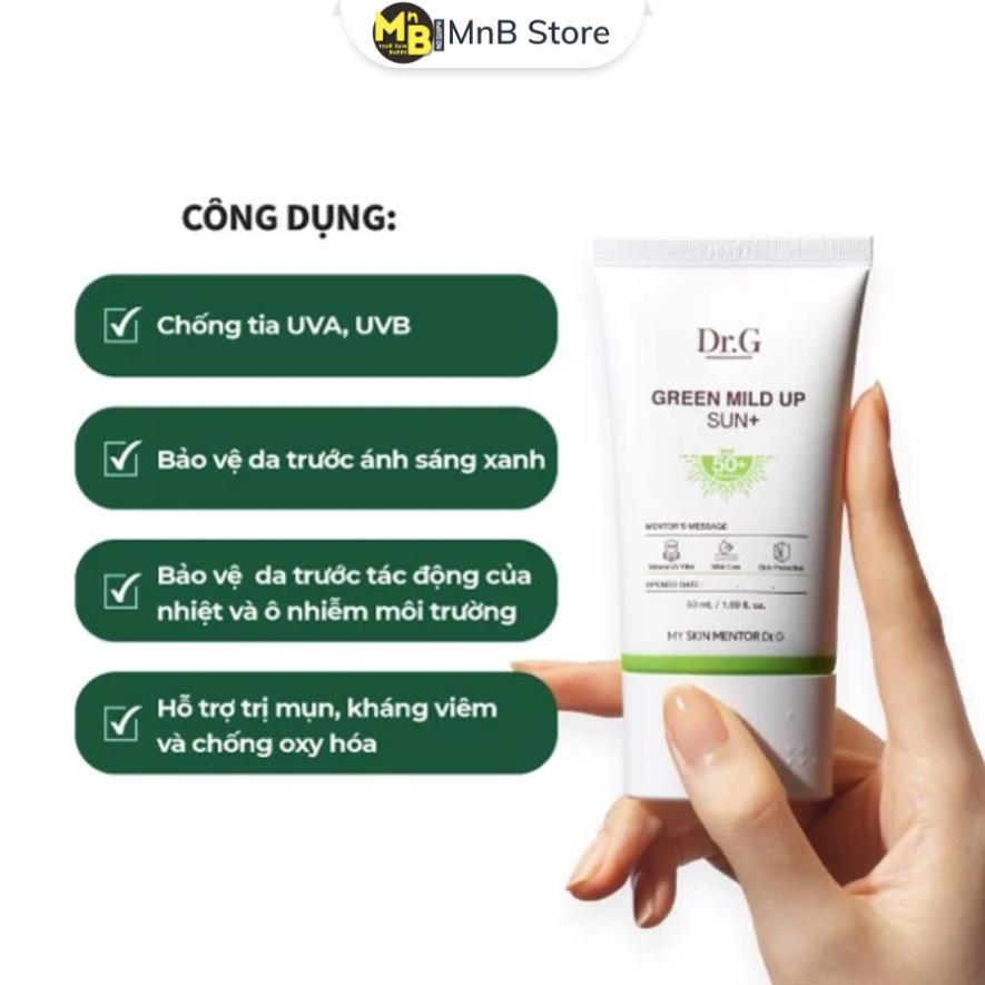 Kem Chống Nắng Dr.G Brightening Up Green Mild Up Sun 50ml