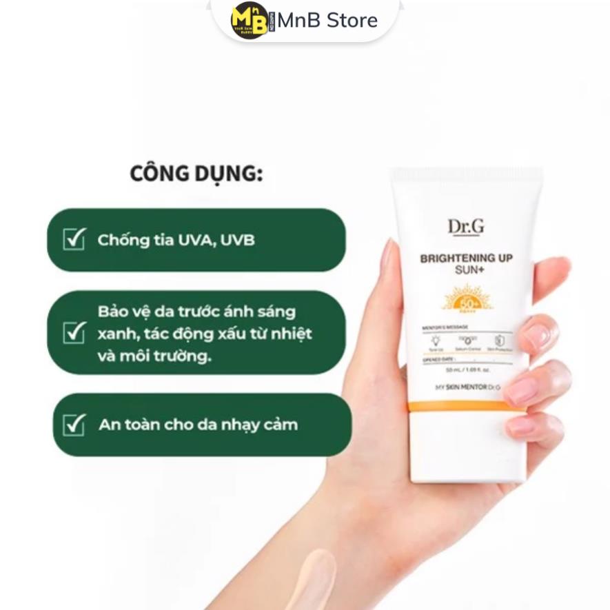 Kem Chống Nắng Dr.G Brightening Up Green Mild Up Sun 50ml