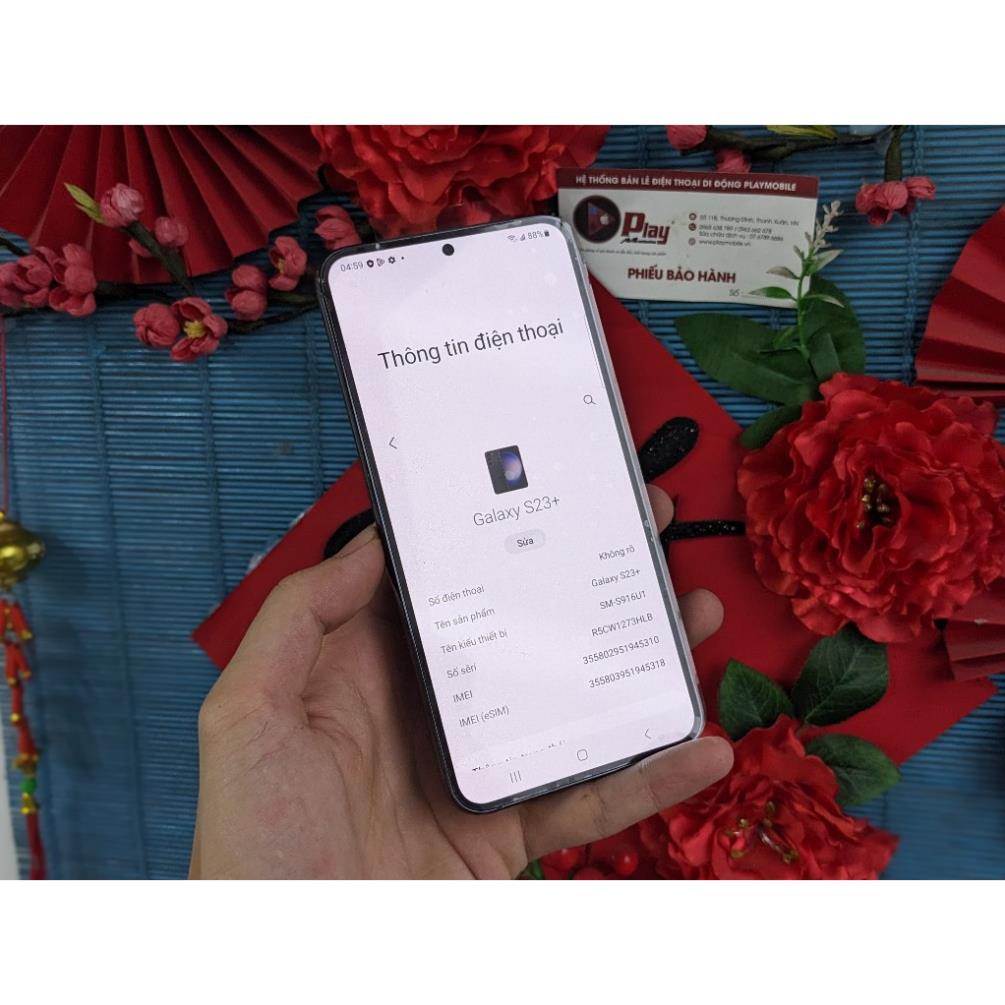 Điện Thoại Samsung Galaxy S23 Plus 5G chính hãng Mỹ 2 sim Tặng kèm sạc nhanh 25w | Playmobile