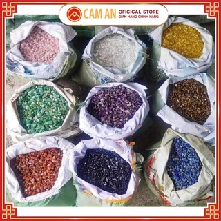 (KM cuc rẻ)  Đá Vụn Tự Nhiên Đã Mài Bóng Đủ Màu Sắc 50g - Đồ Trang Trí - Đồ Phong Thuỷ - hàng đẹp sạch - Cẩm AN