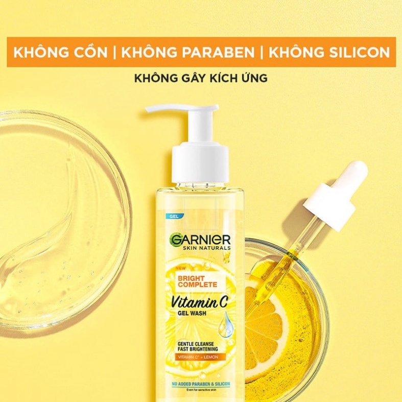 Sữa Rửa Mặt Garnier Dạng Bọt Vitamin C YuzuLemon 100ml