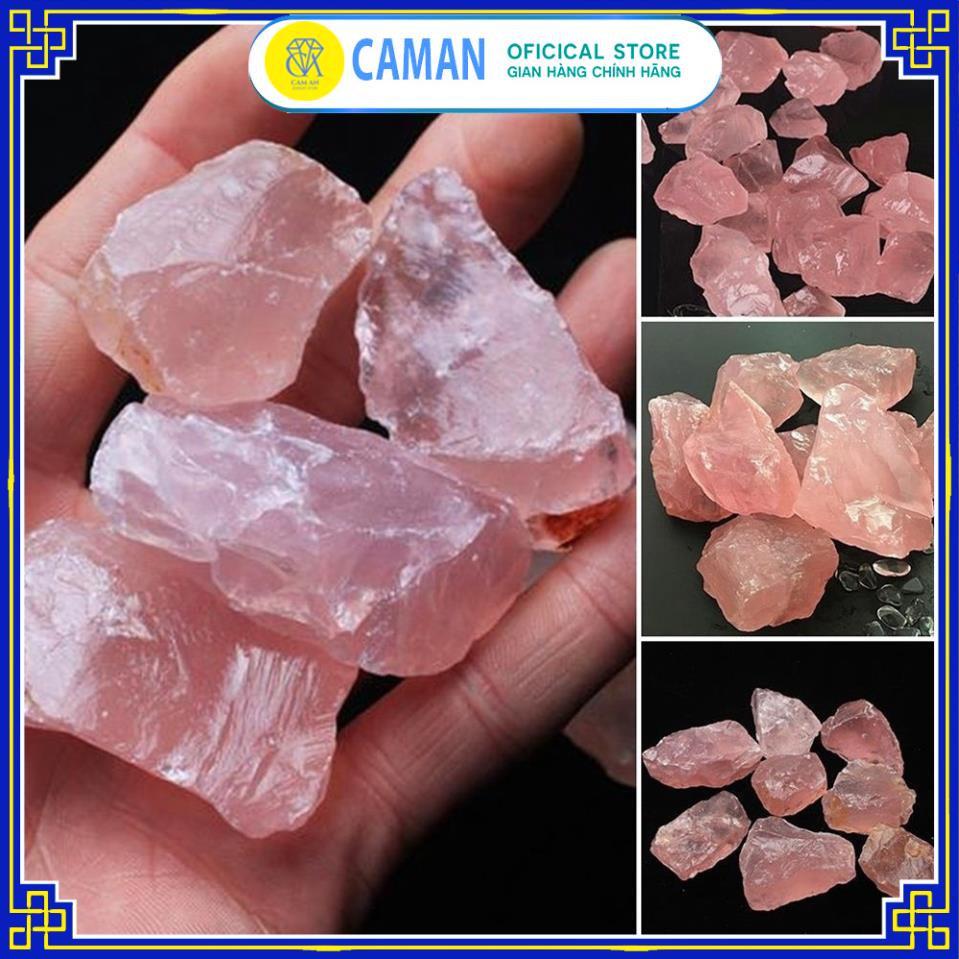 1 viên đá TA (quartzzz) tu nhien màu hồng