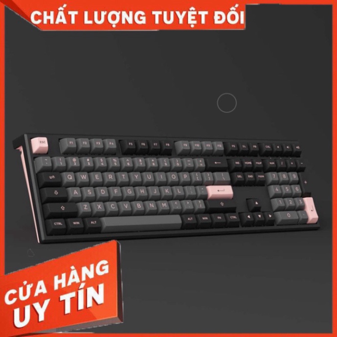 Bàn phím cơ AKKO MonsGeek MG108 Princess / Black & Pink - Hàng chính hãng