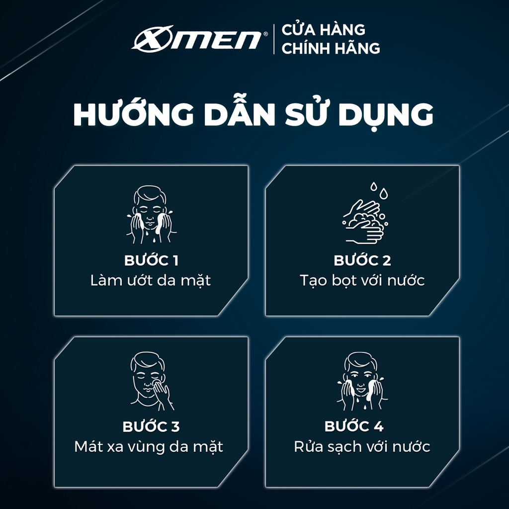 Sữa rửa mặt X-Men 100g đa tác dụng