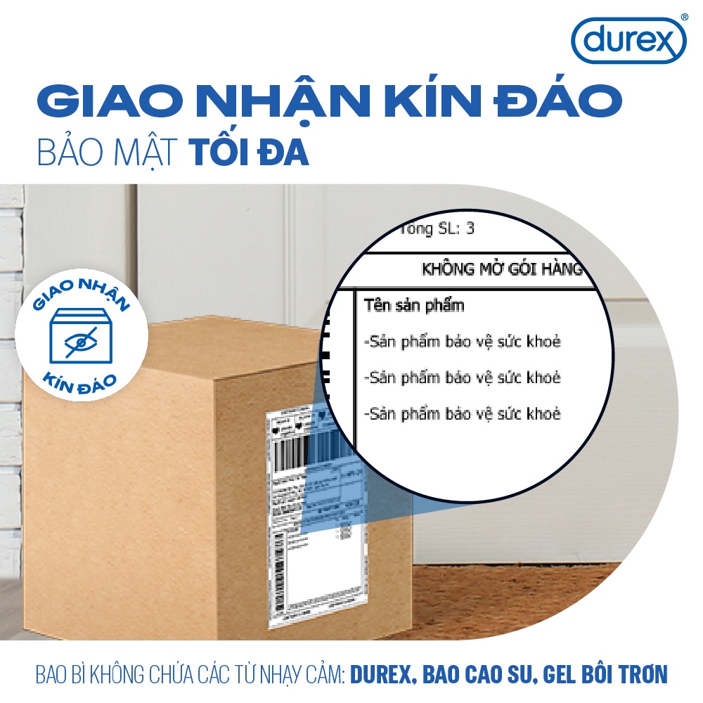 Bao cao su nam 0.01 siêu mỏng kéo dài thời gian, nhiều gel bôi trơn, gân gai khoái cảm Hộp 10 bcs