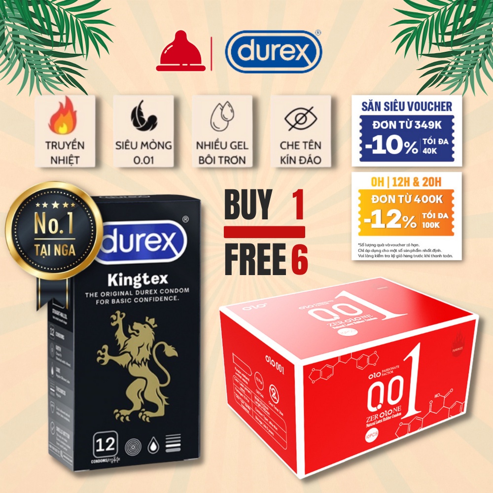 Bao cao su Juncai siêu mỏng 001 nhiều gel bôi trơn, kéo dài thời gian, gân gai liti - Hộp 10 bcs