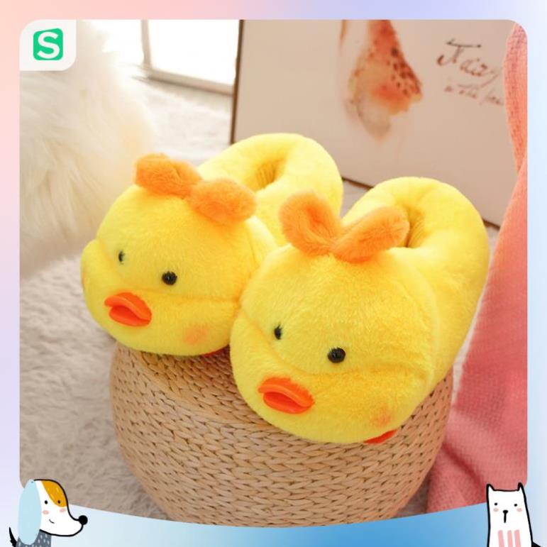 Dép Bông Hình Chú Vịt Đáng Yêu Fullsize Từ 35-42 Hot Hit 2022