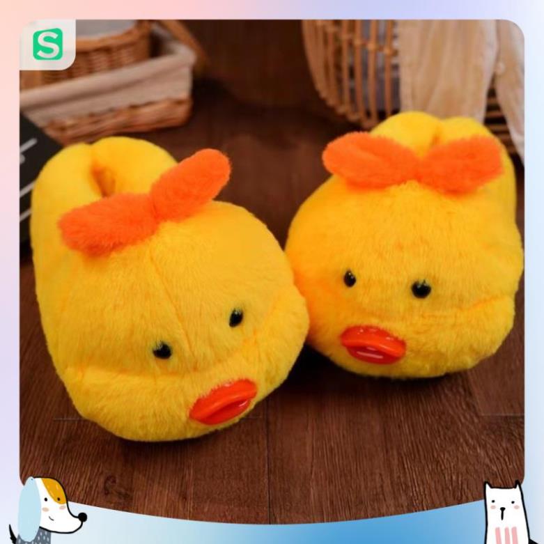 Dép Bông Hình Chú Vịt Đáng Yêu Fullsize Từ 35-42 Hot Hit 2022