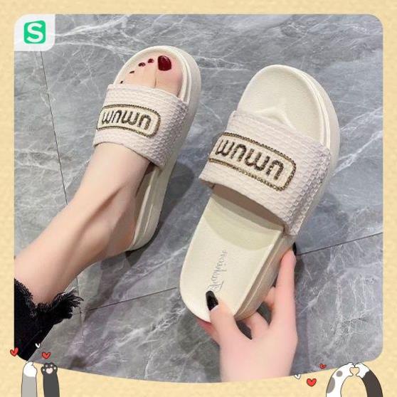 Dép Bánh Mỳ Nữ MUMU Độn Đế Siêu Hót Trends