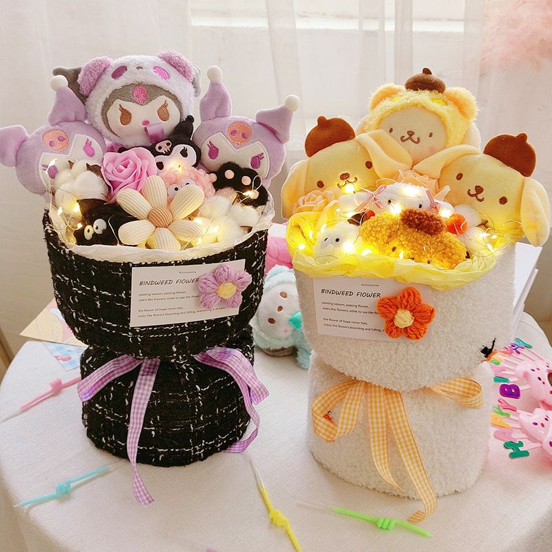 Búp Bê Nhồi Bông Hình Bé Gái kuromi Hoạt Hình Sáng Tạo Dùng Làm Quà Tặng Sinh Nhật