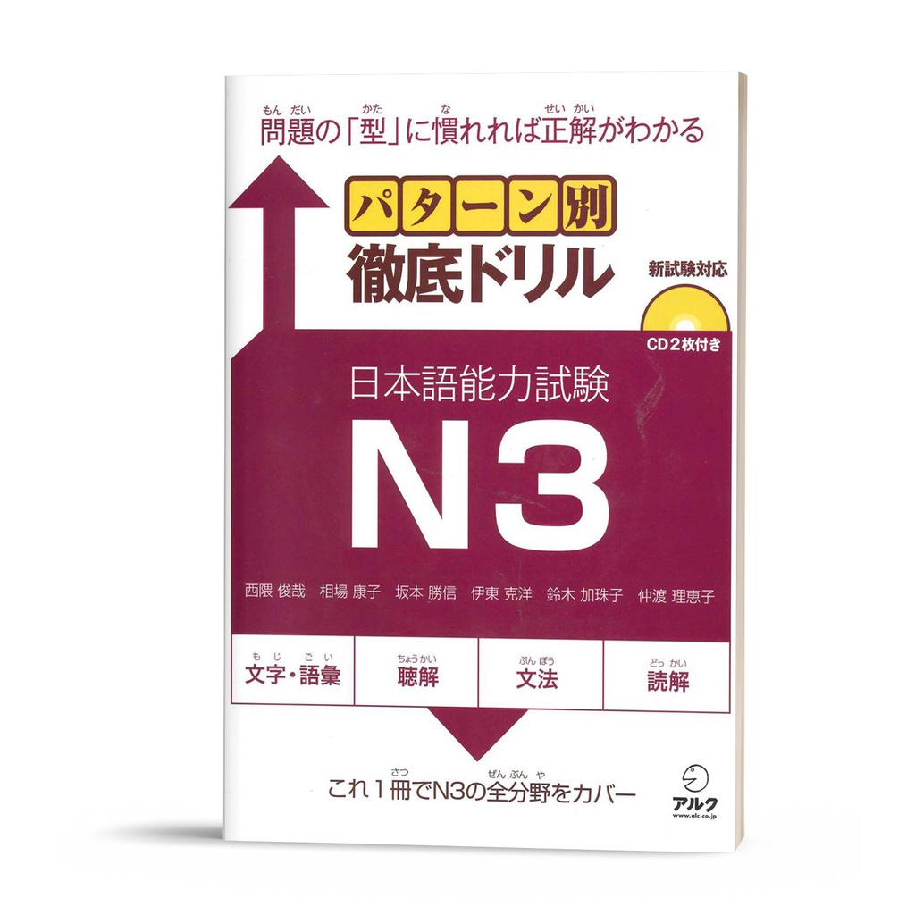 Sách Tiếng Nhật - Luyện Thi JLPT N3 Patan Betsu Tettei Doriru N3 ( STN016)