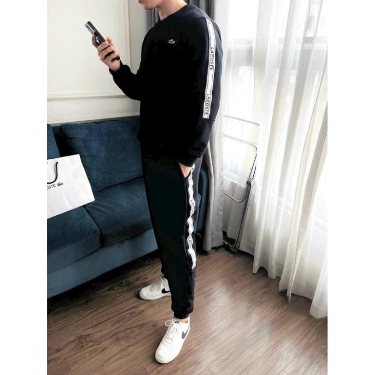 Bộ nỉ nam da cá chạy viền cho nam -giá tốt