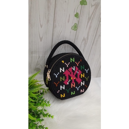 CANVAT CẮT VẼ SẴN TÚI TRỐNG TRÒN