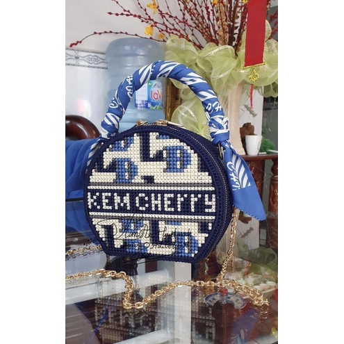 CANVAT CẮT VẼ SẴN TÚI TRỐNG TRÒN