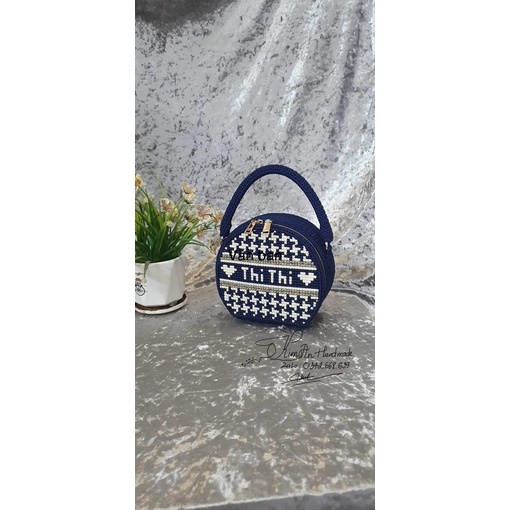 CANVAT CẮT VẼ SẴN TÚI TRỐNG TRÒN