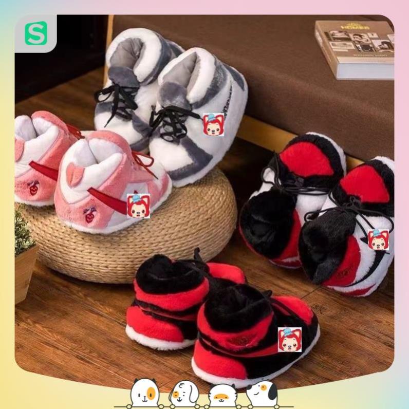 Giày Bông Sneaker đi trong nhà đế cao su đi ra đường được