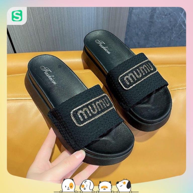 Dép Bánh Mỳ Nữ MUMU Độn Đế Siêu Hót Trends
