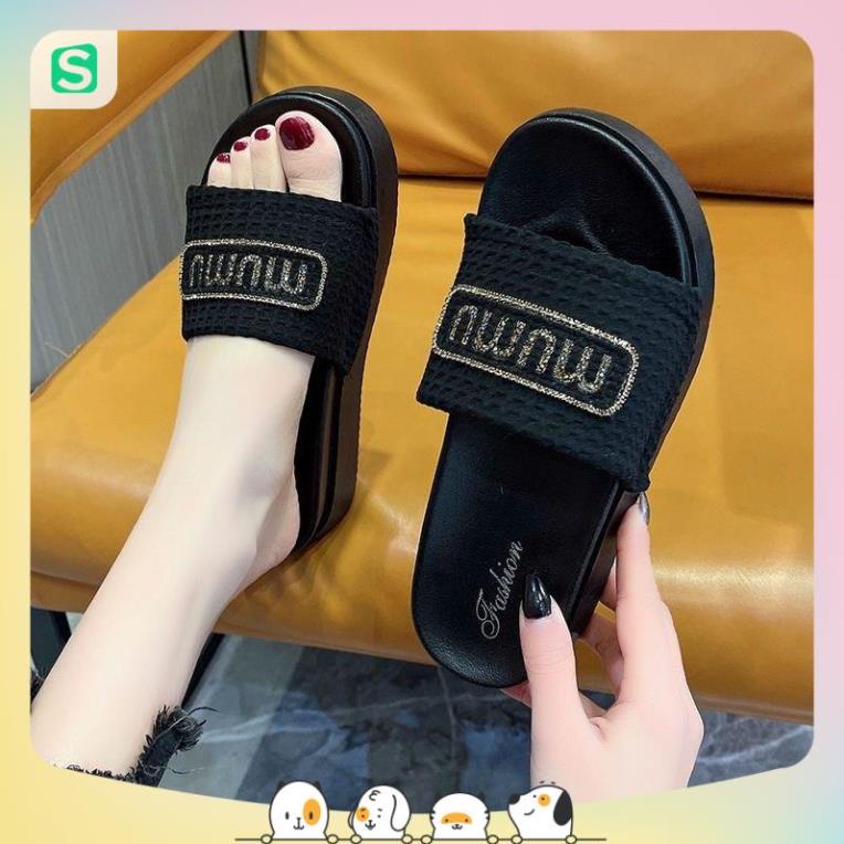 Dép Bánh Mỳ Nữ MUMU Độn Đế Siêu Hót Trends