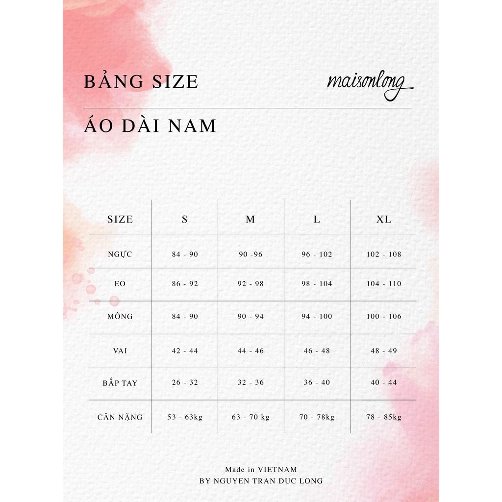 Áo dài in hình Lạc Long Quân - Sùng Lãm Xanh nhạt - Maison LONG