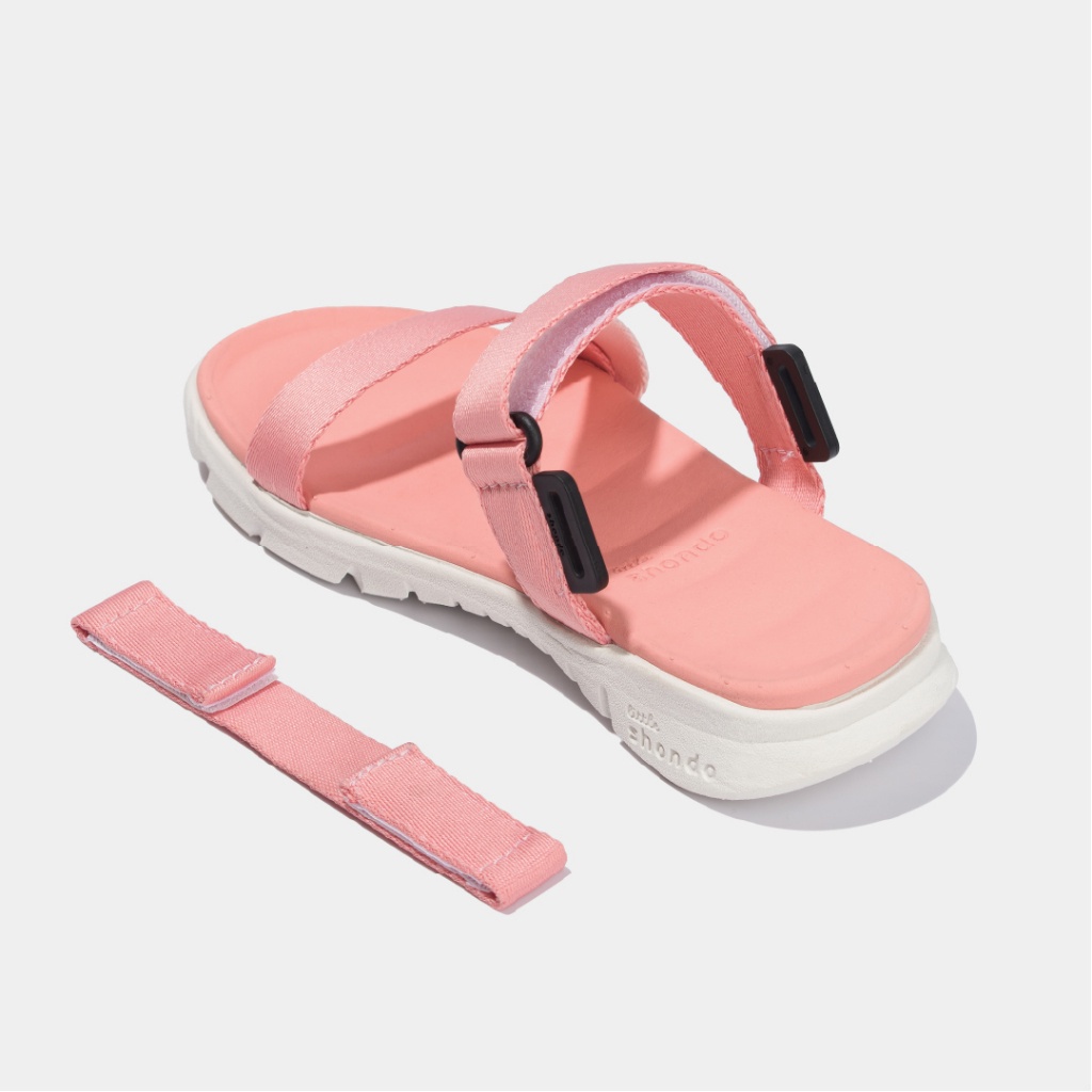 Giày Sandal Quai Dán Bé Trai Bé Gái LITTLE SHONDO F6 Sport Siêu Nhẹ Đế Mềm, Êm Đi Học Đi Chơi Hồng Trắng LIT0070