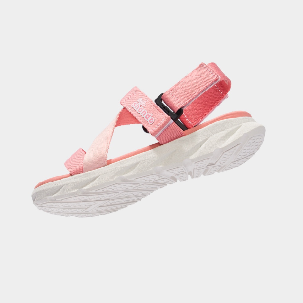 Giày Sandal Quai Dán Bé Trai Bé Gái LITTLE SHONDO F6 Sport Siêu Nhẹ Đế Mềm, Êm Đi Học Đi Chơi Hồng Trắng LIT0070
