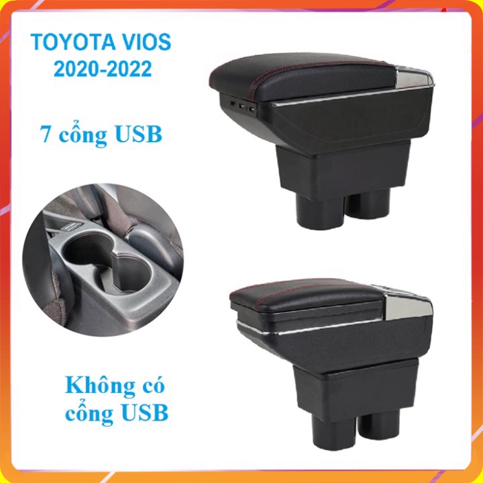 [HÀNG LOẠI 1] Hộp tỳ tay ô tô Toyota Vios 2020-2022 - HÀNG CHÍNH HÃNG
