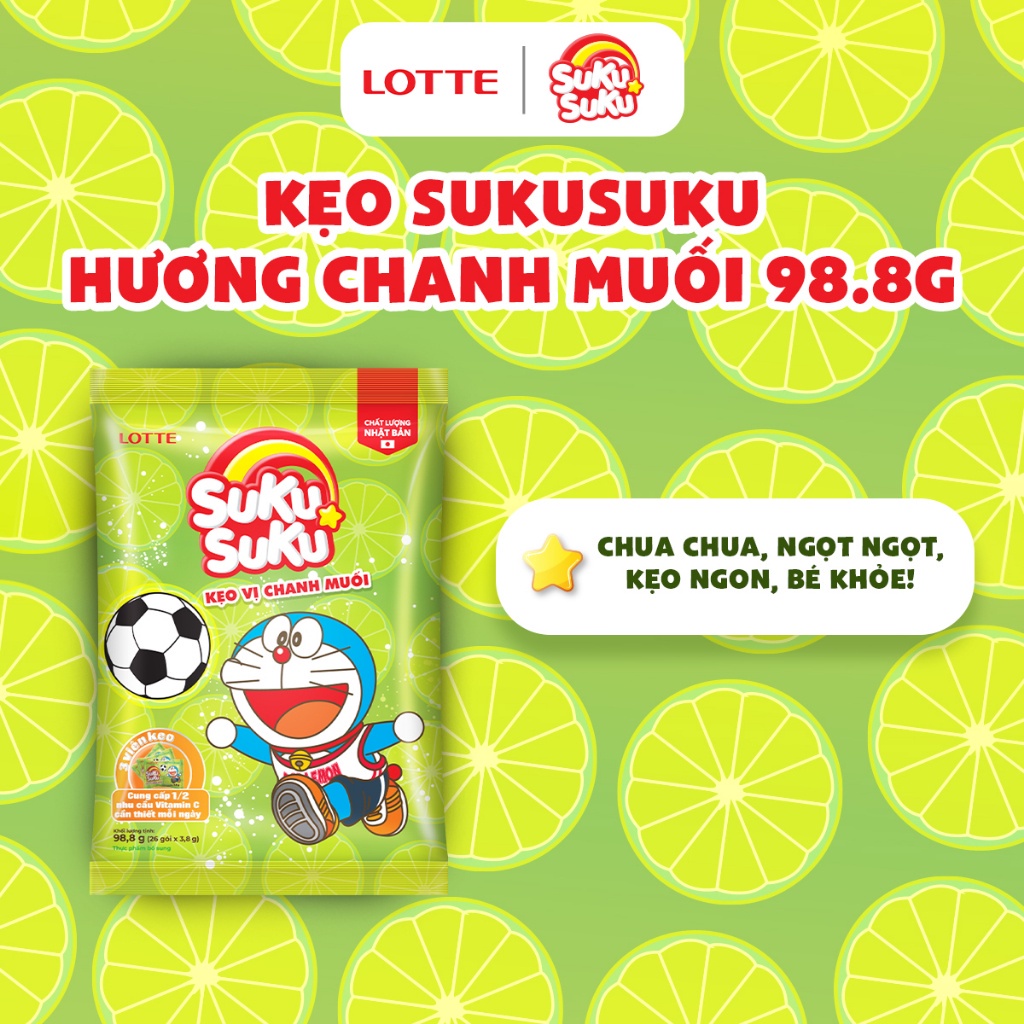 Kẹo SukuSuku hương chanh muối 98.8 g