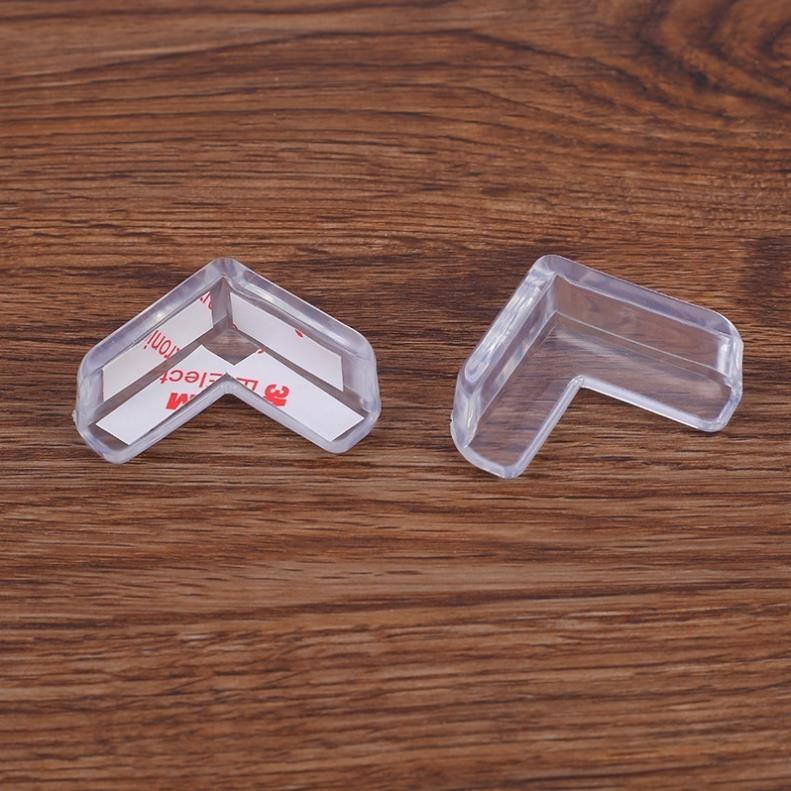 Miếng Bịt Góc Bàn Bọc Góc Bàn Bo Tròn Bọc Cạnh Bàn Hình Vuông Kèm Băng Dính