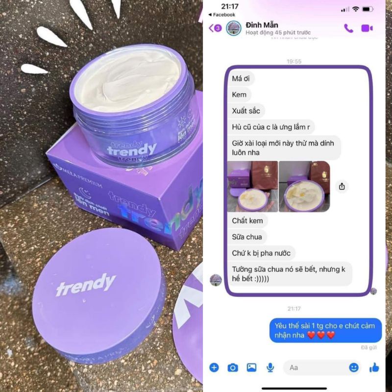 Body Tím Trendy Chính Hãng Kèm Ủ Trắng