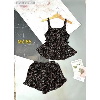 Set mặc nhà 2 dây tầng mặc siêu mát