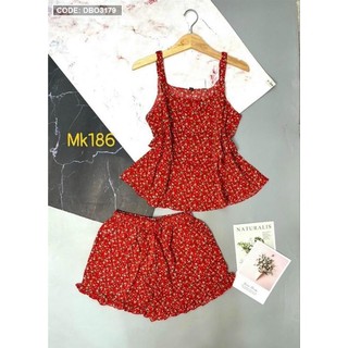 Set mặc nhà 2 dây tầng mặc siêu mát
