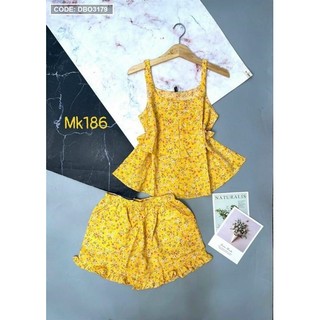 Set mặc nhà 2 dây tầng mặc siêu mát