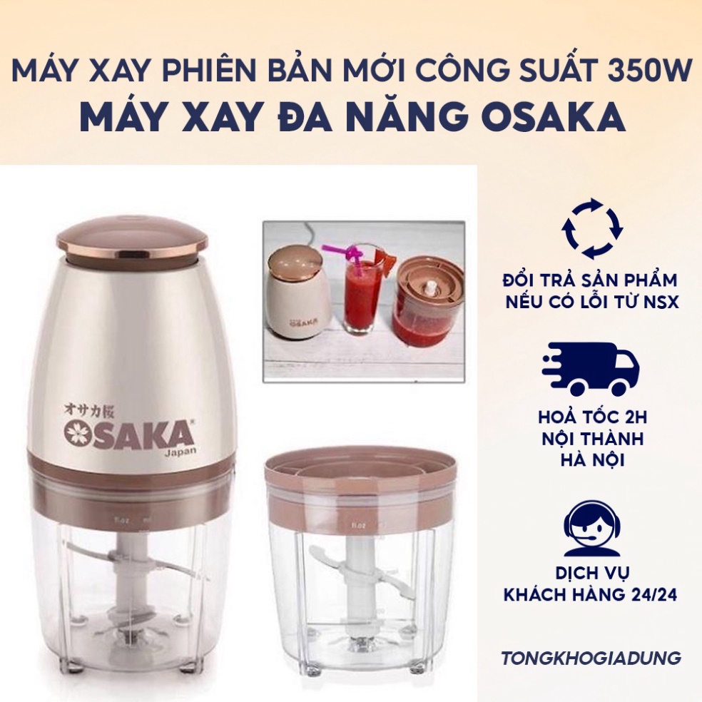 Máy xay đa năng Osaka Nhật Bản, máy xay cầm tay ,máy xay thịt phiên bản mới công suất 350W - TongkhoGiaDung New