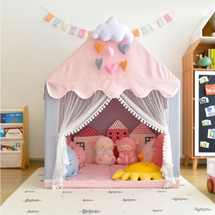 Lều cho bé, lều công chúa hoàng tử vải COTTON hàng cao cấp