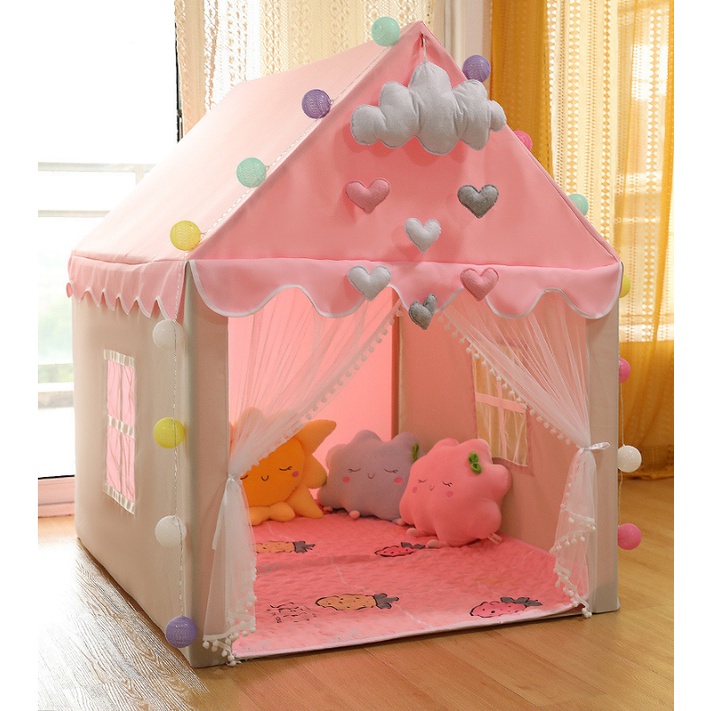 Lều cho bé, lều công chúa hoàng tử vải COTTON hàng cao cấp