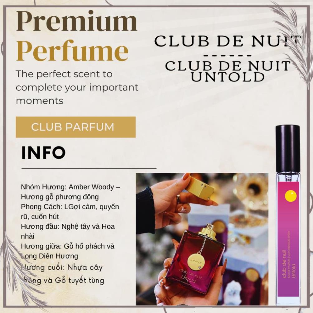🎁  Nước hoa Unisex Armaf Club De Nuit Untold  🎁