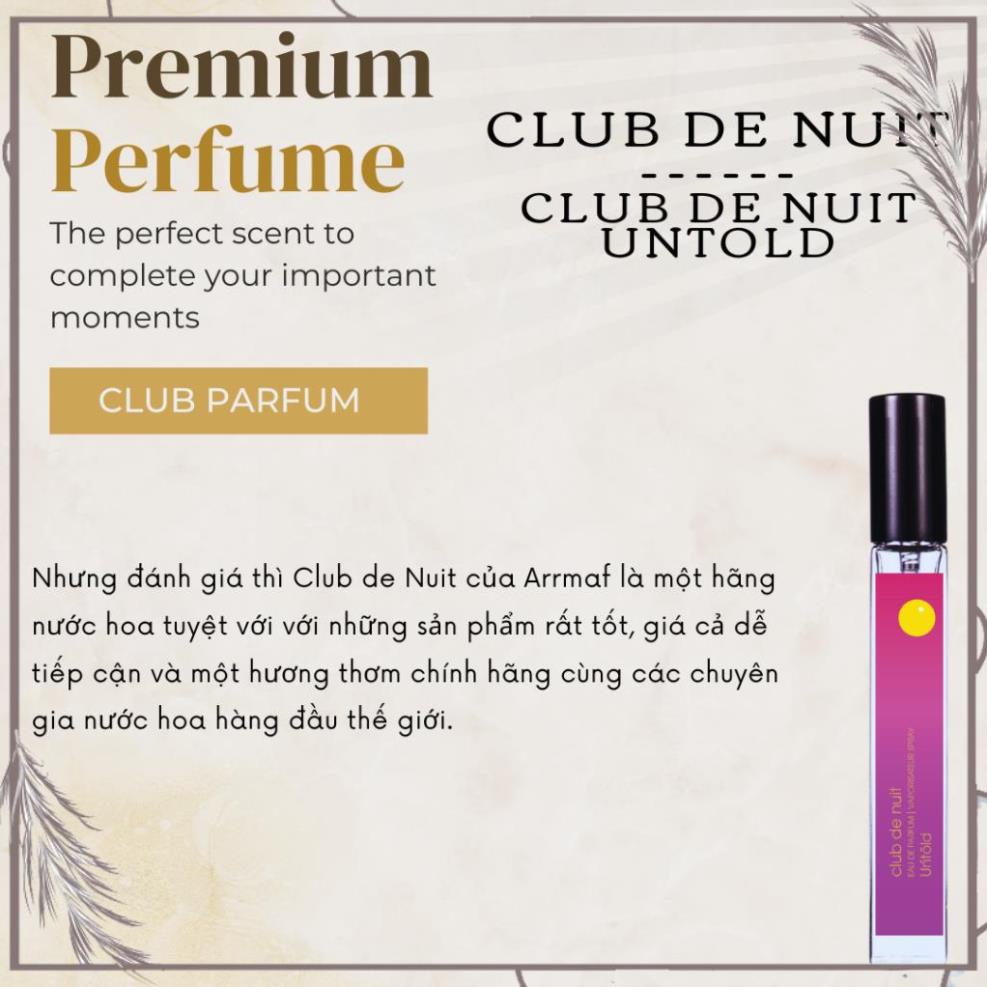 🎁  Nước hoa Unisex Armaf Club De Nuit Untold  🎁