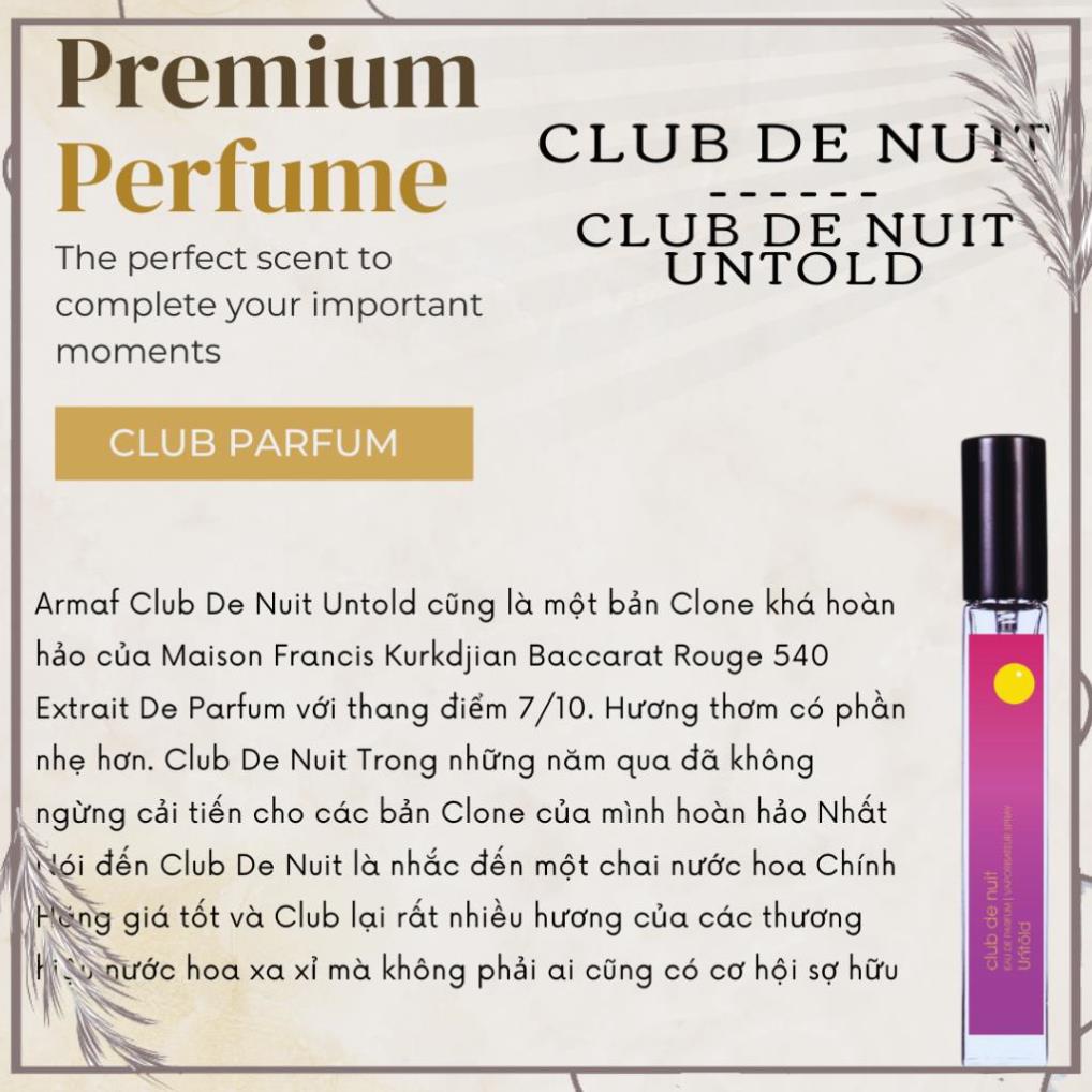 🎁  Nước hoa Unisex Armaf Club De Nuit Untold  🎁