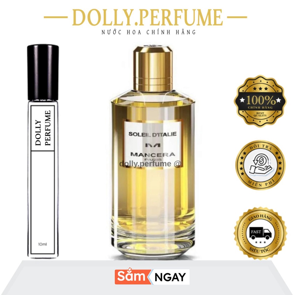 Tester Nước hoa Mancera Soleil D’Italie Eau de Parfum Chính Hãng